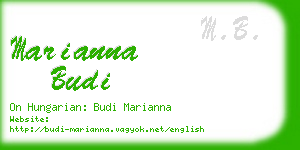 marianna budi business card